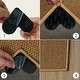 preview thumbnail 4 of 12, Non Slip Rug Tape / Adhesive Heart-shape - Black - 3.74" x 2.95"