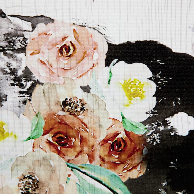 Hen with Flowers Canvas Wall Art - 19.5" x 15.75" - 19.5" x 15.75"