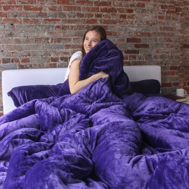 Thicker Than Thick® - Coma Inducer® Oversized Comforter Set - Standard Plush Filling - Parachute Purple