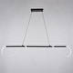 preview thumbnail 4 of 9, Vaxcel Lighting H0303 58" Wide LED Linear Chandelier