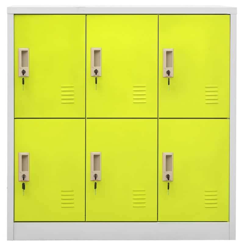 vidaXL Cabinet Home Office Storage File Cabinet with Lockers for School Steel