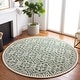 preview thumbnail 120 of 121, SAFAVIEH Handmade Cambridge Myrtis Moroccan Wool Rug 6' x 6' Round - Dark Green/Ivory