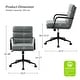 preview thumbnail 9 of 8, HULALA HOME Joseph Modern Task Faux Leather Chair with Tilt Lock and Center Tilt
