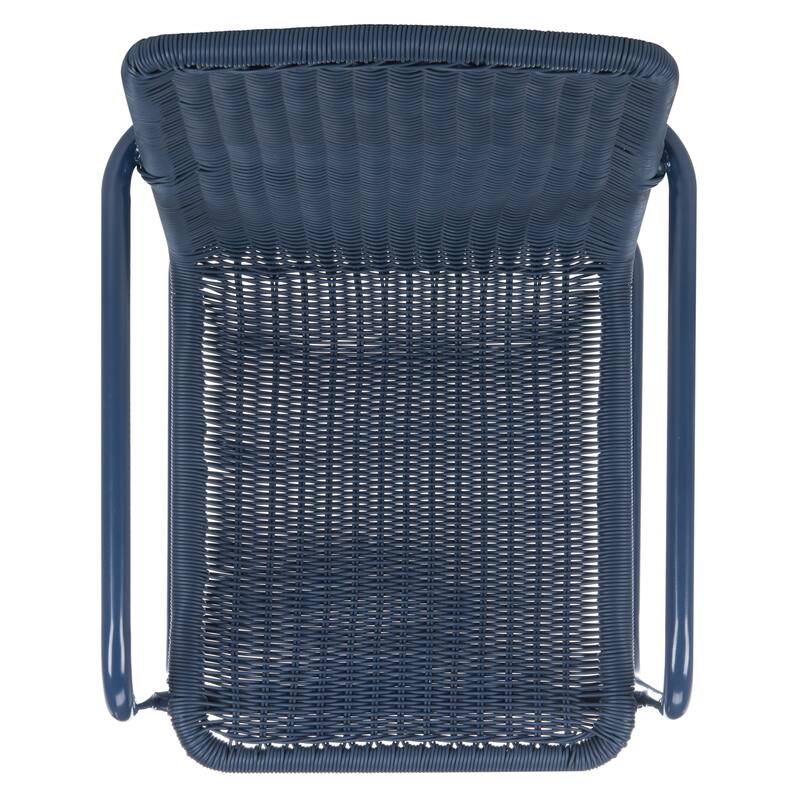 SAFAVIEH Outdoor Emmalee Chair (Set of 2) - 22" W x 25.6" D x 35" H - 20W x 35D x 26H