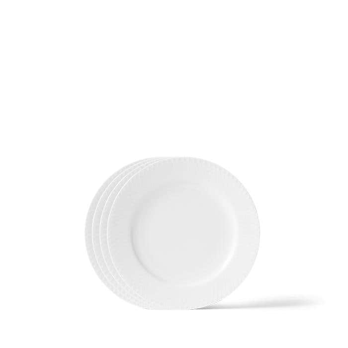 Rhombe Plate Set, White, 4 Pcs. - 8.3