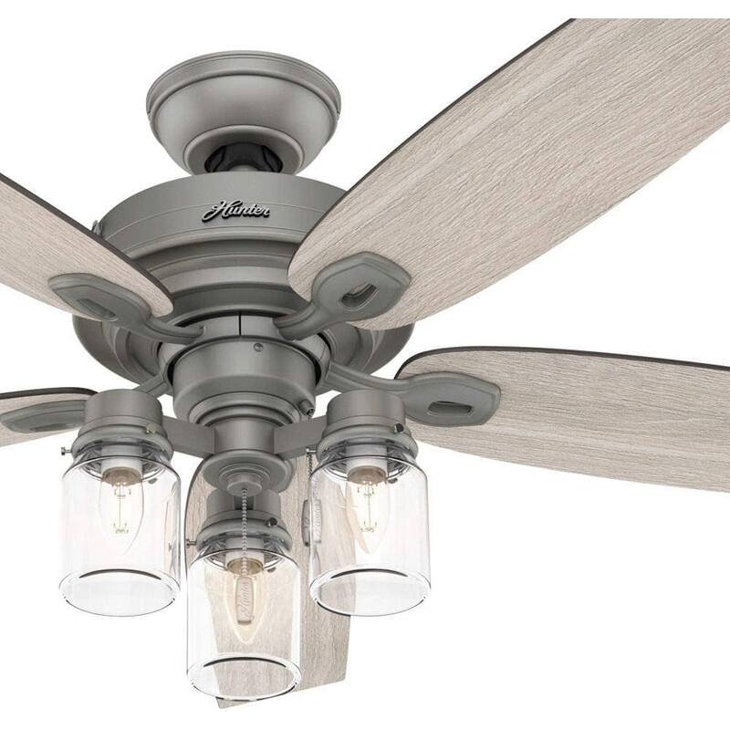 Aspen Creative 23114-3 Transitional Clear Ceiling Fan Replacement Glass Shade,2-5/8"Fitter,3-5/8"Dia. x 5-1/8"Height,3 Pack