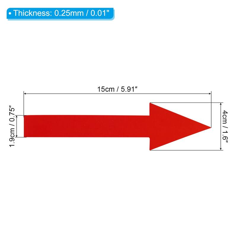 Directional Sign Color:red 18Pcs 6