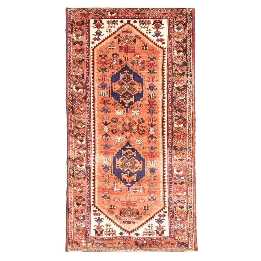 ECARPETGALLERY Hand-knotted Anadol Copper Wool Rug - 3'5 x 6'6
