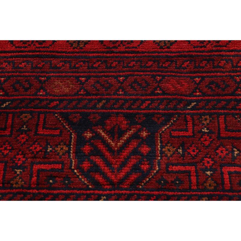 Vintage Biljik Khal Mohammadi Jericho Red/Blue Rug - 9'9'' x 12'7''