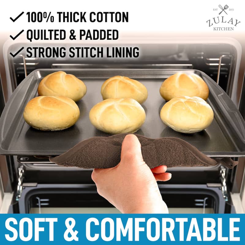 Zulay Kitchen 1-Pack Heat Resistant Cotton Pot Holders