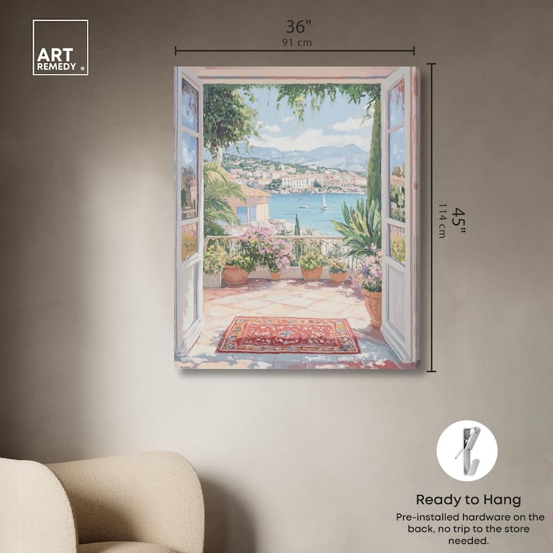 Room with a View Canvas by Art Remedy, Gallery Wrapped
