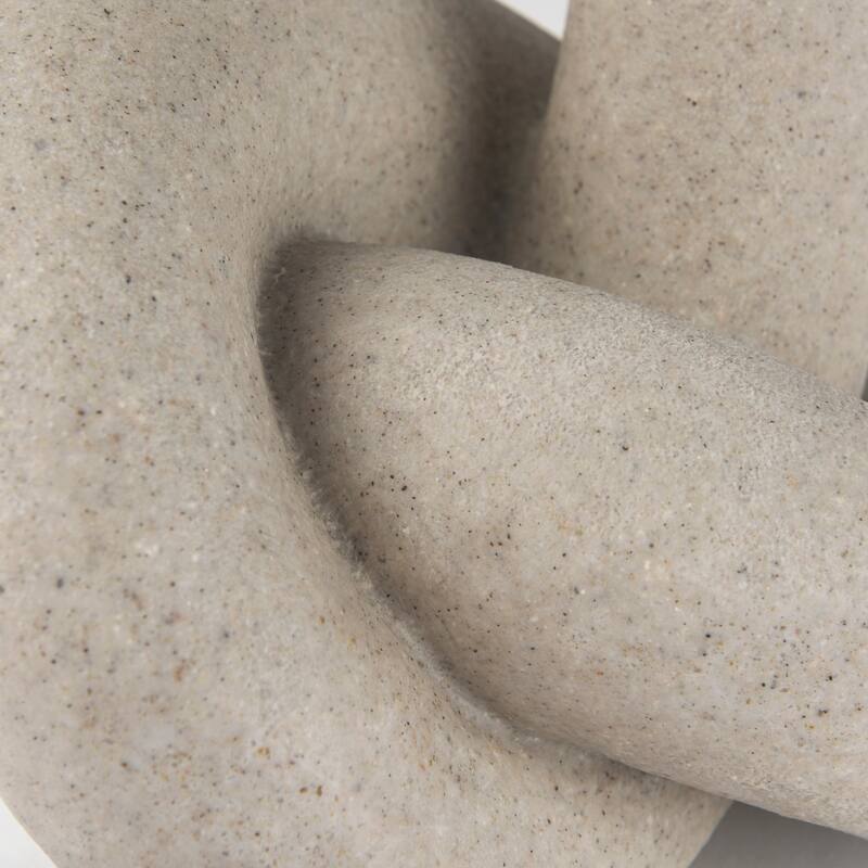 Otto Granite Resin Large Knot Sculpture Decorative Object