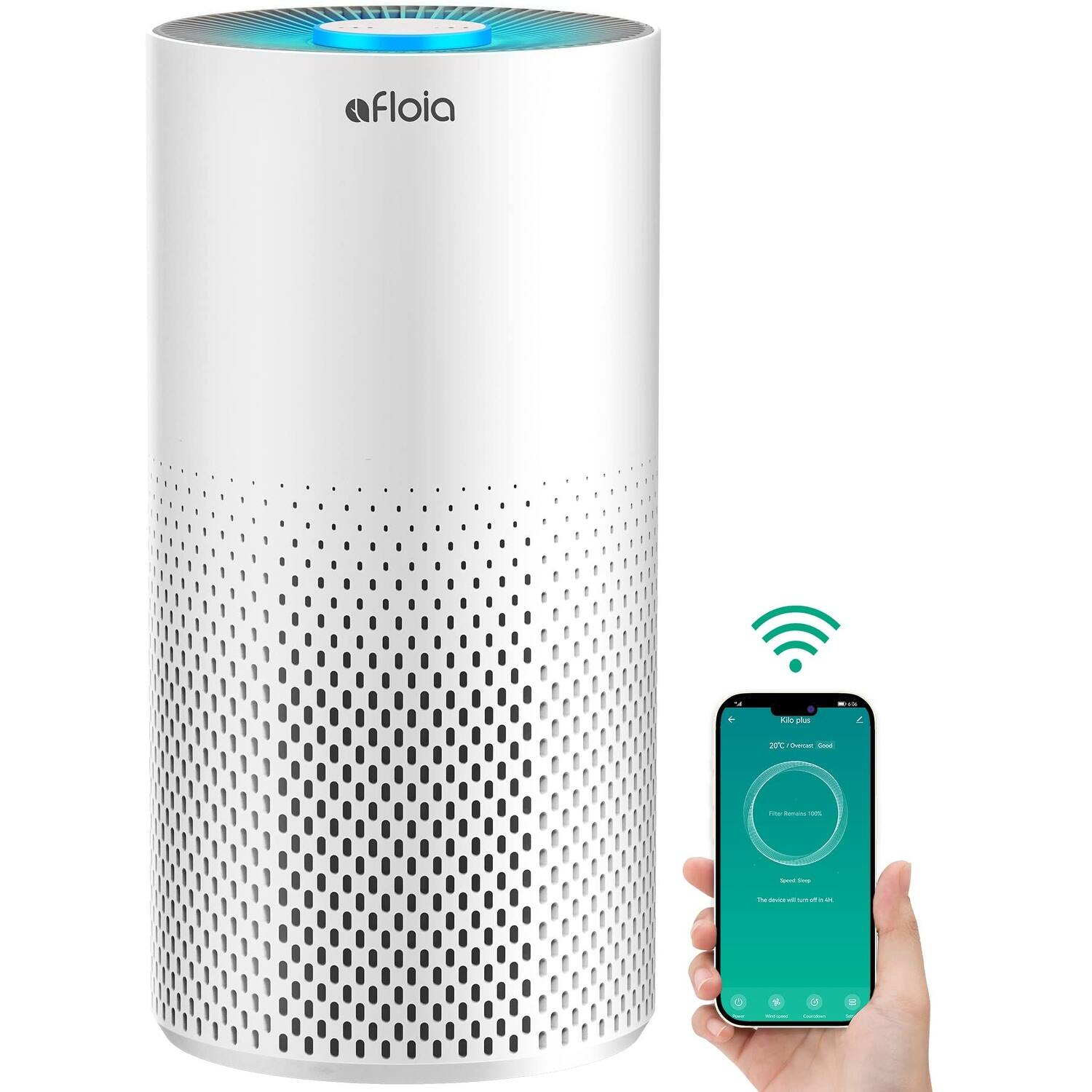 Air Purifiers for Home Up to 1076 Ft², Smart WiFi & Bluetooth 3Stage
