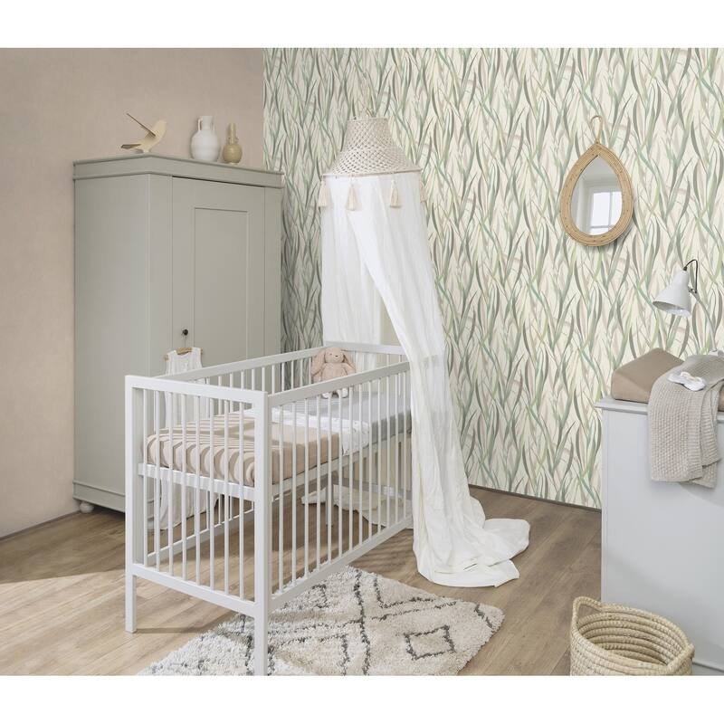 Rasch Sway Light Green Botanical Wallpaper