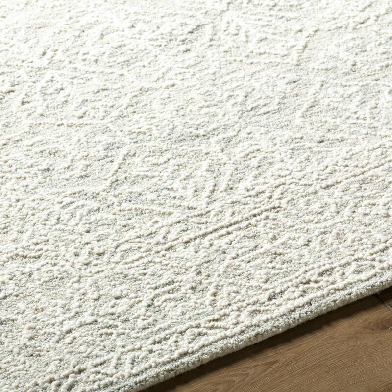 Livabliss Sicily Casual Solid Color Wool Area Rug