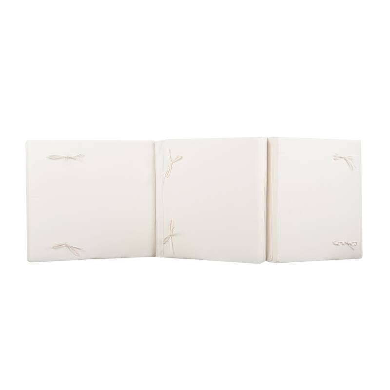 Christopher Knight Home - Kim Lounge Chaise Modern Outdoor Wooden Set with Triple-Fold Lounge Cushion