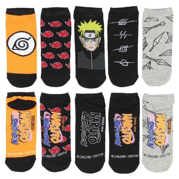 Shop Anime Naruto Shippuden Unisex 2 Pair Crew Cut Socks Cosplay
