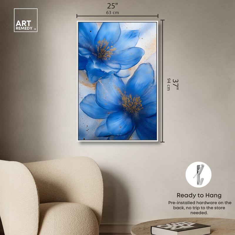 Twilight Teal Tint II Canvas by Art Remedy