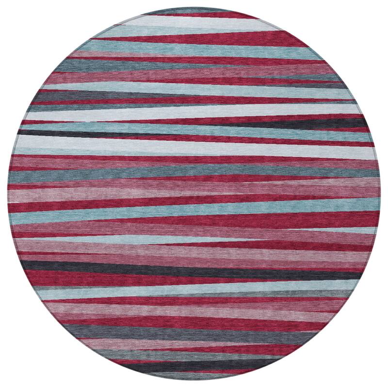 HomeRoots Striped Transitional Rectangle Outdoor Rug