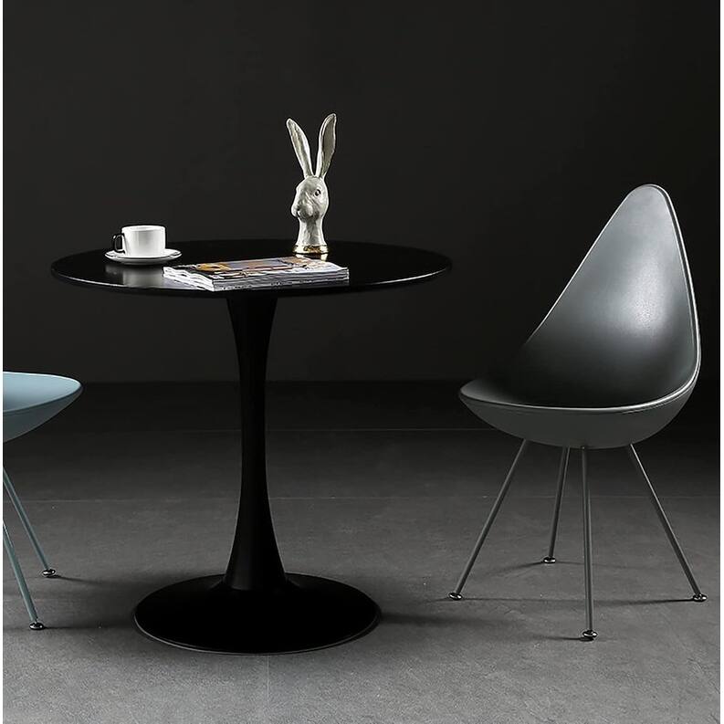 Modern Round Dining Table, 31.5" Kitchen Dining Room Furniture