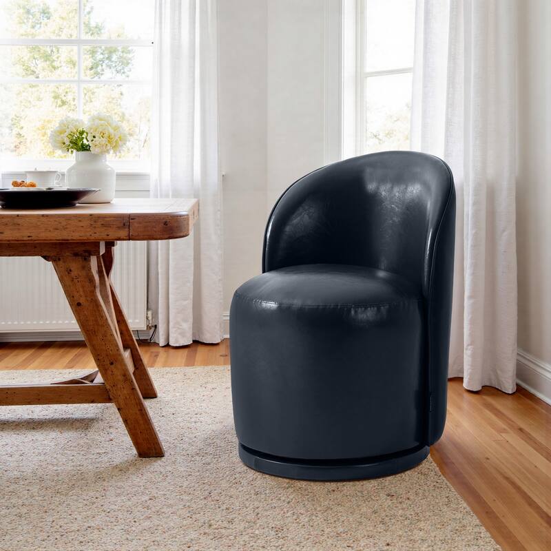 23" W Upholstered Swivel Side Chair for Dining Room, Balcony, Parlour