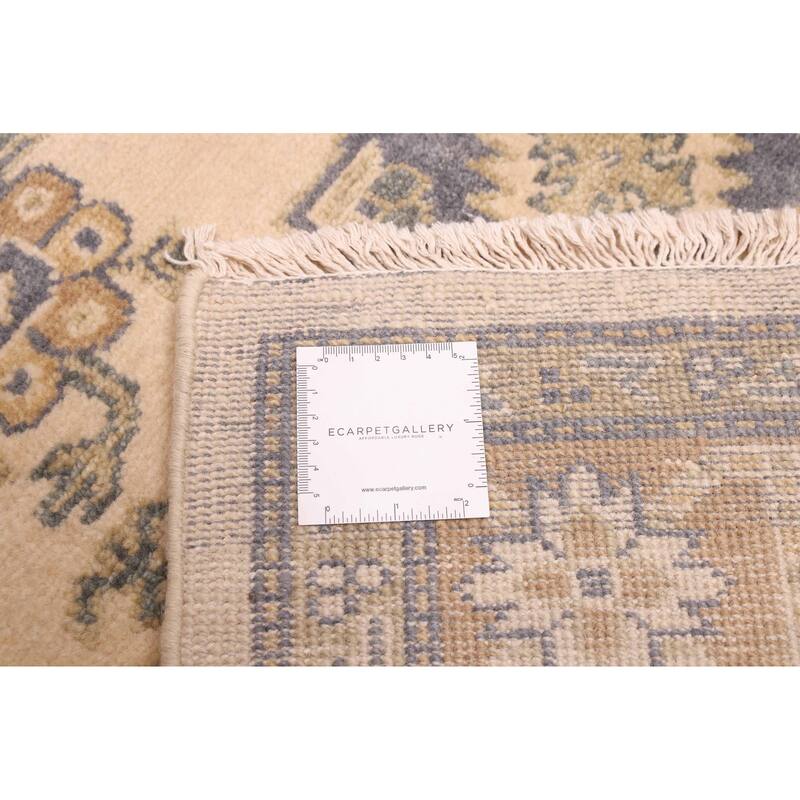 ECARPETGALLERY Hand-knotted Finest Oushak Ivory Wool Rug - 5'11 x 8'11