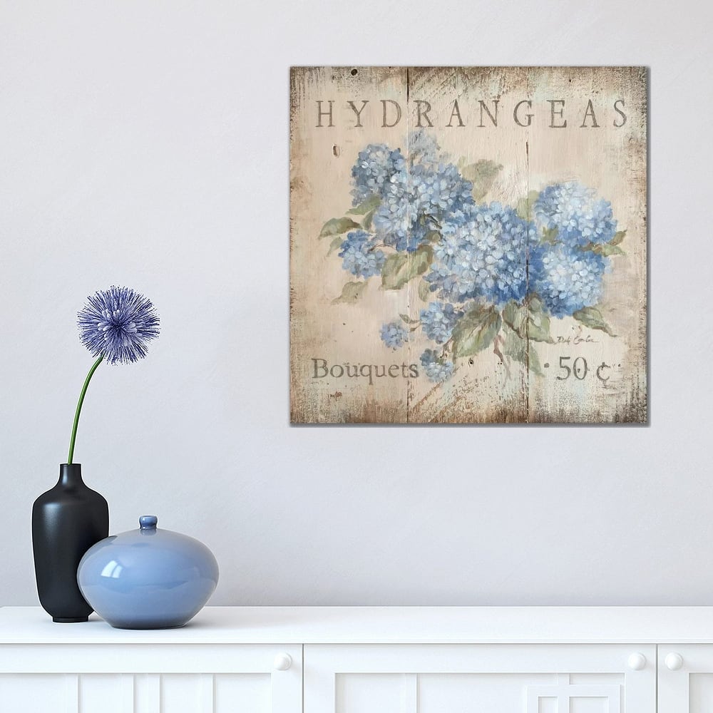 iCanvas "Hydrangeas Bouquets (50 Cents)" by Debi Coules Canvas Print