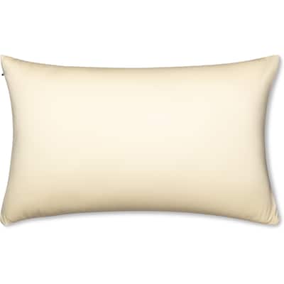 Throw Pillow Cozy Soft Microbead Off White Creme: 1 Pc