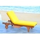 preview thumbnail 9 of 9, SAFAVIEH Outdoor Newport Solid Wood Chaise Lounge Chair with Side Table & Cushion - 27.6" W x 78.7" D x 14.2" H