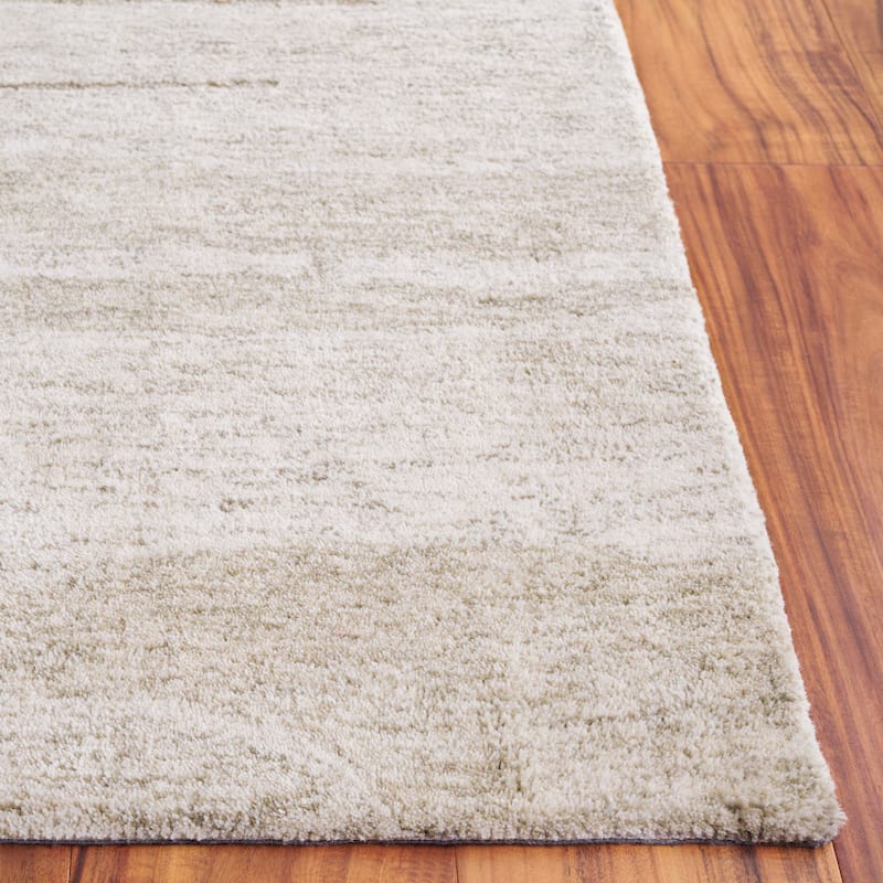 SAFAVIEH Handmade Ebony Barteldina Modern & Contemporary Wool Rug