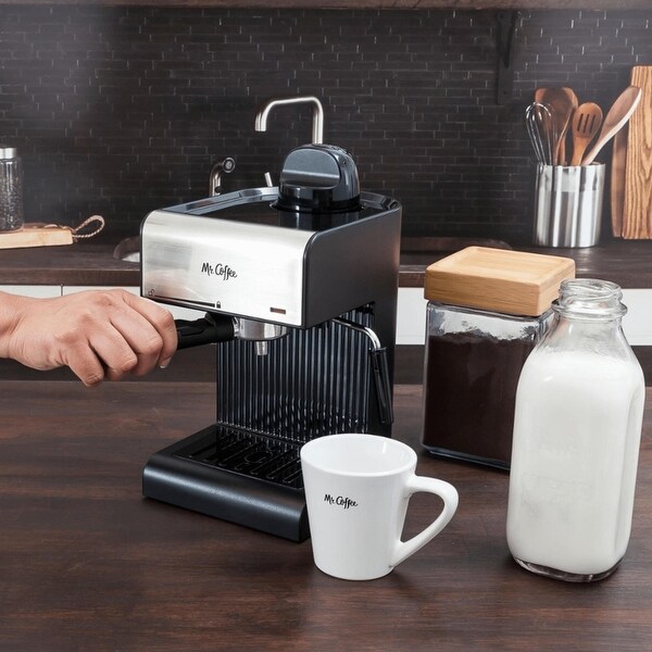 Mr. Coffee Café Steam Espresso/Cappucino Machine with Milk