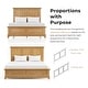 preview thumbnail 14 of 22, Furniture of America Wellington Farmhouse Natural Oak 3-Piece Wood Kids Bedroom Set