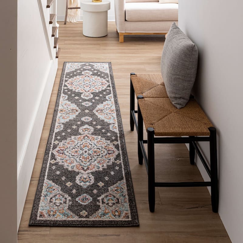 Mohawk Home Laughton Traditional Medallion Area Rug