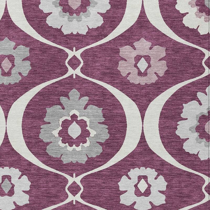 HomeRoots Medallion Transitional Rectangle Outdoor Rug