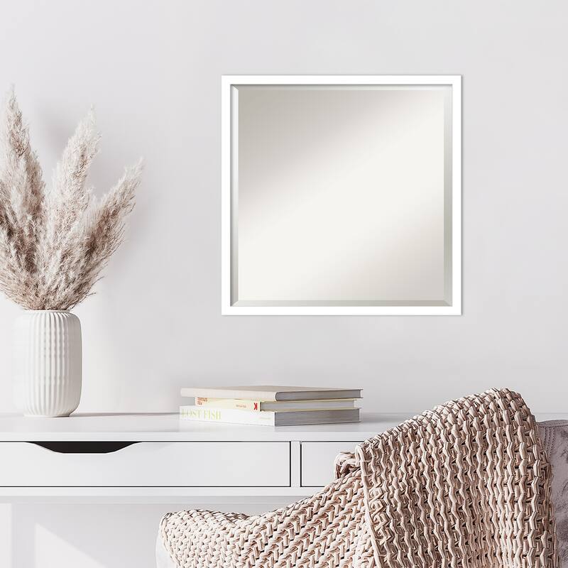 Beveled Wood Wall Mirror - Svelte Frame