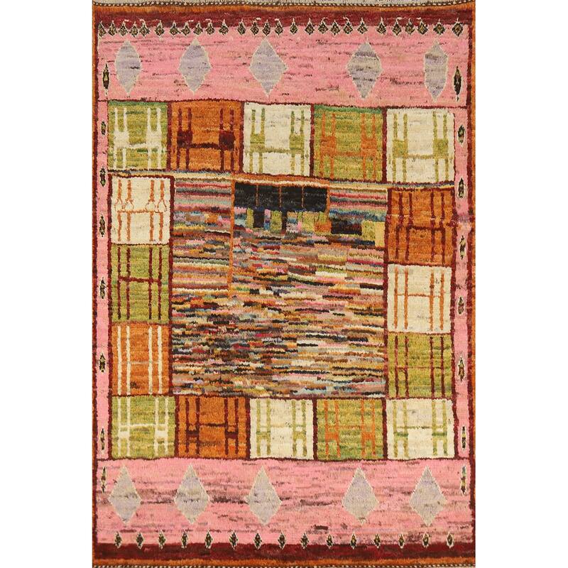 Moroccan Tribal Oriental Area Rug Handmade Bedroom Wool Carpet - 5'8" x 7'11"