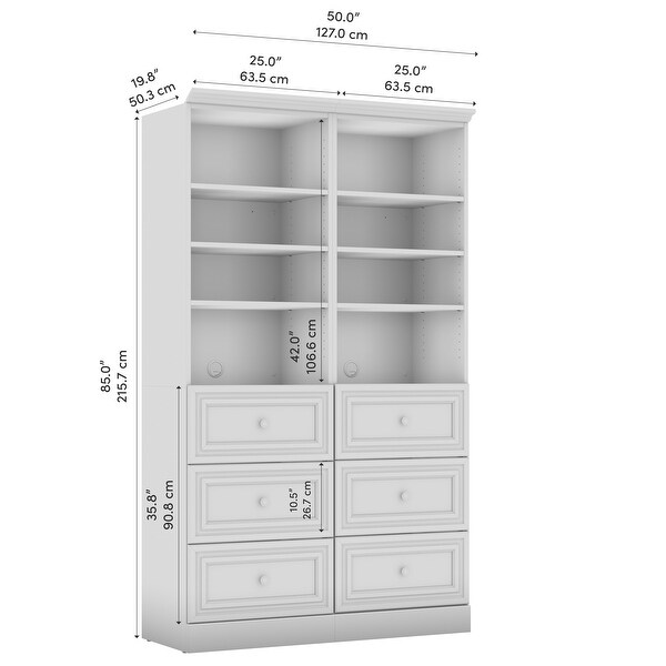 使い勝手の良い Versatile 50W Closet Organization System with Drawers by その他