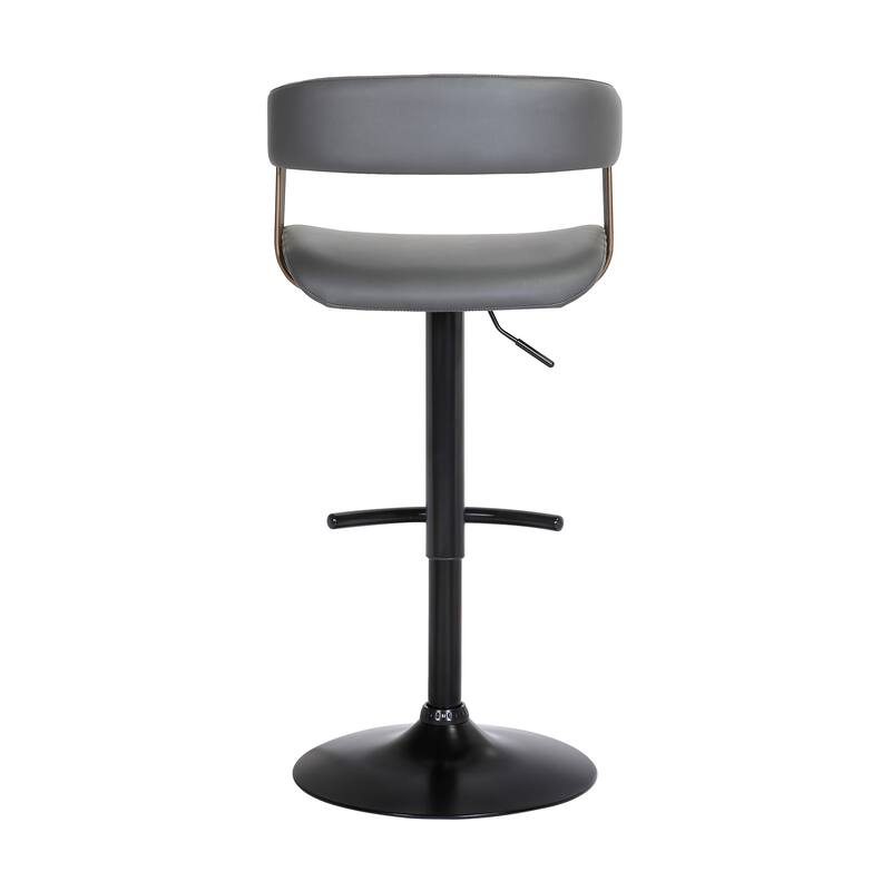 Calista Upholstered Adjustable Height Swivel Counter or Bar Stool
