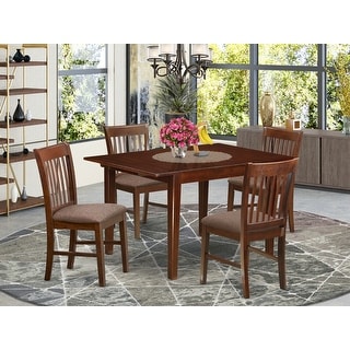 mahogany dining table and 4 chairs