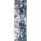 preview thumbnail 30 of 33, Nourison Grafix Indoor Blue Abstract Area Rug 2' 3" x 7' 6" - Blue