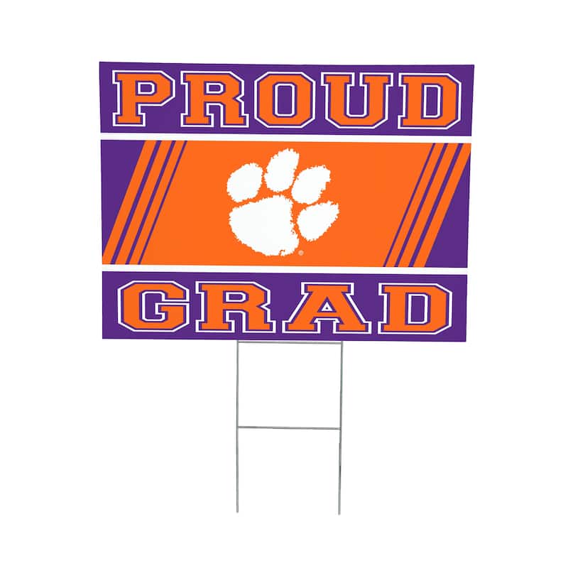 Clemson University 24" x 18" Graduation Coroplast Outdoor Yard Sign