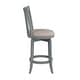 preview thumbnail 11 of 37, Hillsdale Furniture Savana Wood Upholstered Swivel Stool