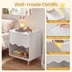 preview thumbnail 10 of 18, Costway Kids Nightstand, Toddler Scalloped Side Table with Wide Top &