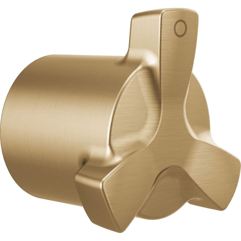Delta Stryke Integrated Diverter Trim Cross Handle - Lumicoat Champagne Bronze