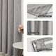preview thumbnail 33 of 37, Living Room Curtains Back Tab Rod Pocket Faux Linen Blackout 2 Panels