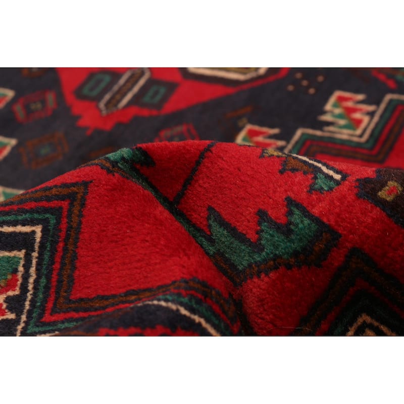 Teimani Red Rug 3'9" x 6'4" - 3'9 x 6'4