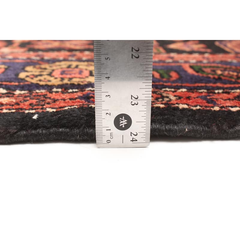 ECARPETGALLERY Hand-knotted Konya Anatolian Black Wool Rug - 4'8 x 6'11