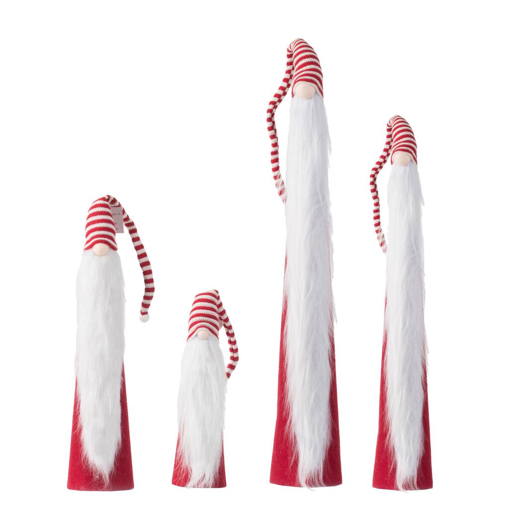 Seasonal Abode Skinny Cone Gnome - Set of 4