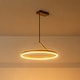 preview thumbnail 13 of 31, Contemporary Dimmable LED 23.6in Wheel Circular Pendant Light