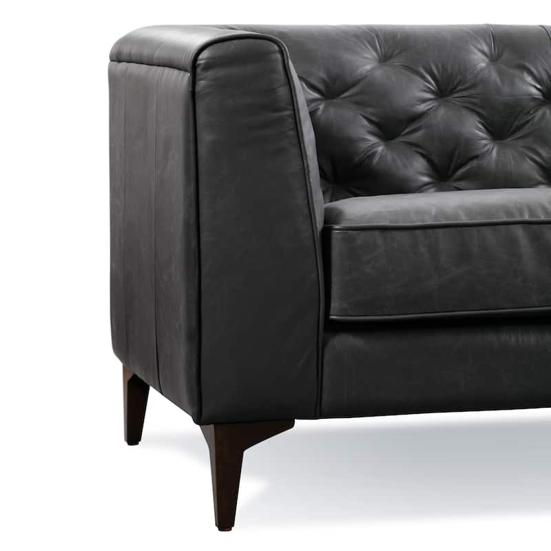 Poly & Bark Essex 89" Sofa - Full Grain Genuine Italian Leather